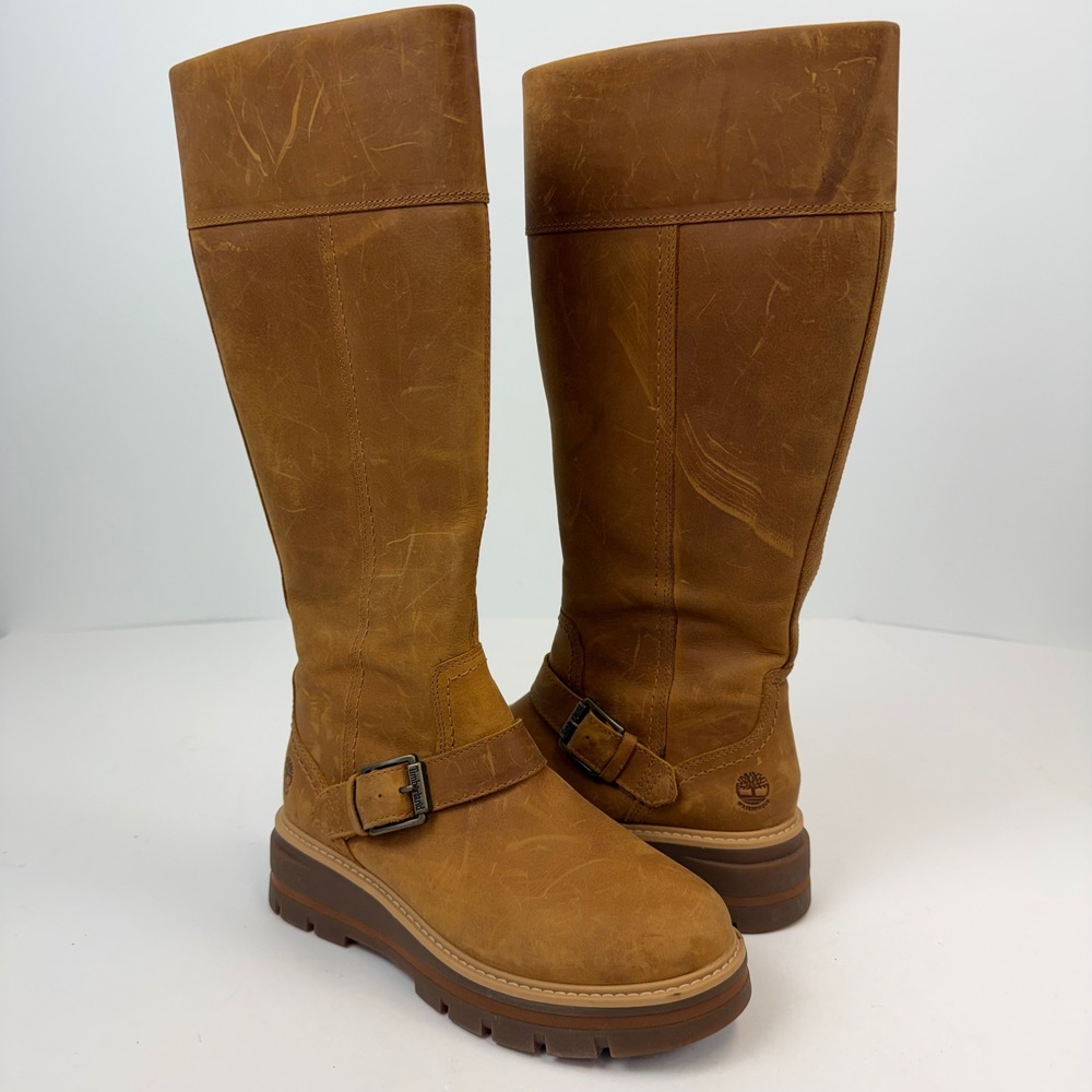 Timberland Courmayeur Valley Tall Boots Wheat Brown A2JWR Womens 6.5